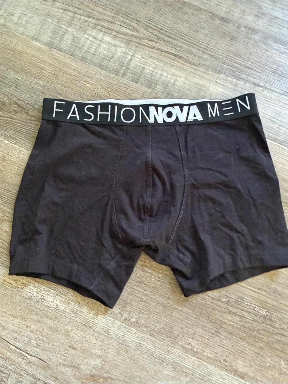 Fashion Nova Men | Black Boxer Briefs with Logo Waistband